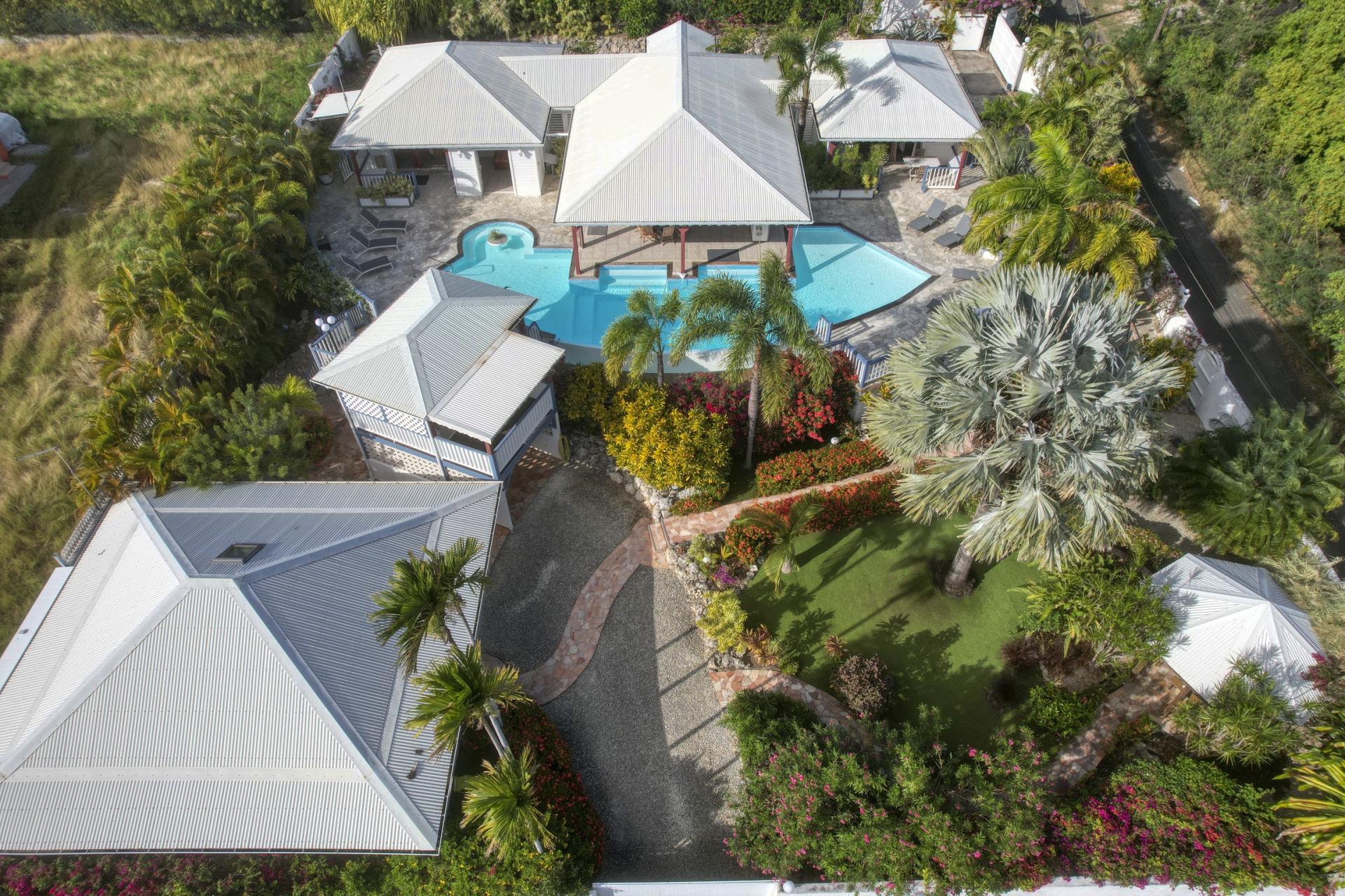 1.Location Villa piscine Saint François Guadeloupe_Vue Ensemble